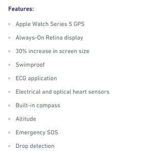 Series 5 Apple Watch